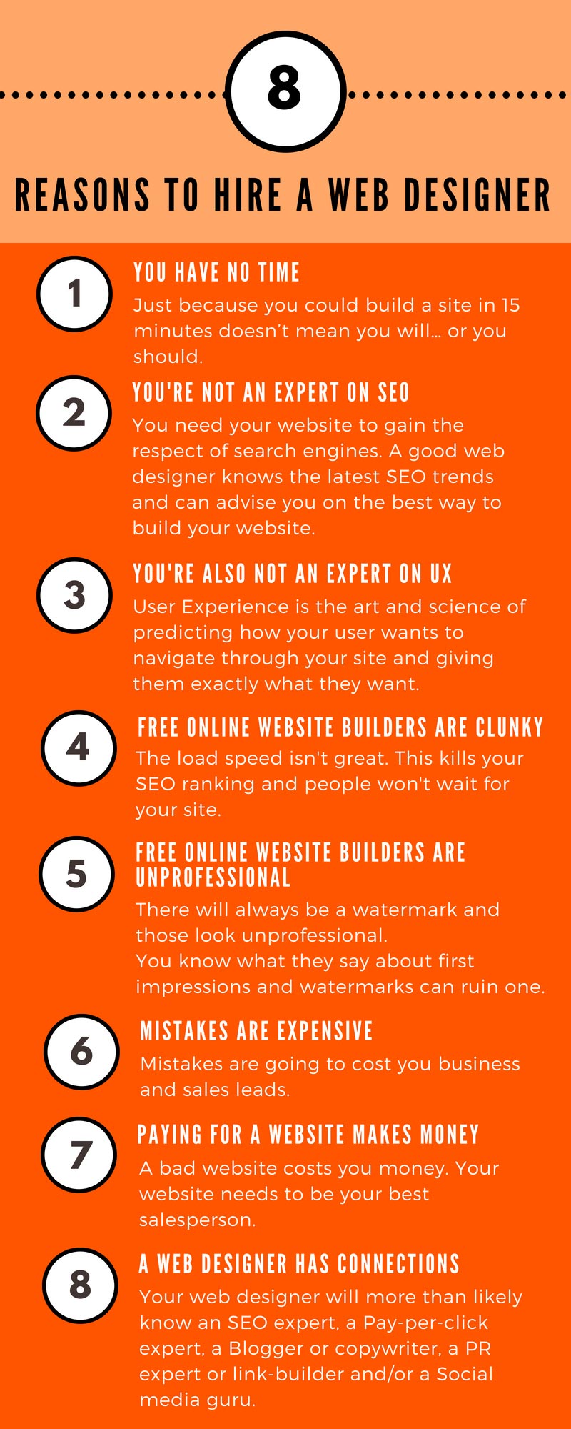 8 REASONS TO HIRE A WEB DESIGNER